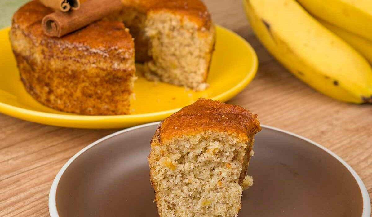Bolo de Banana na Airfryer