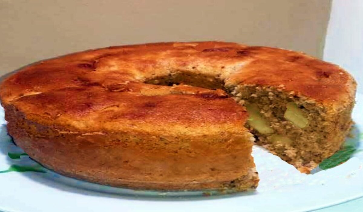 Bolo de Maça com Aveia