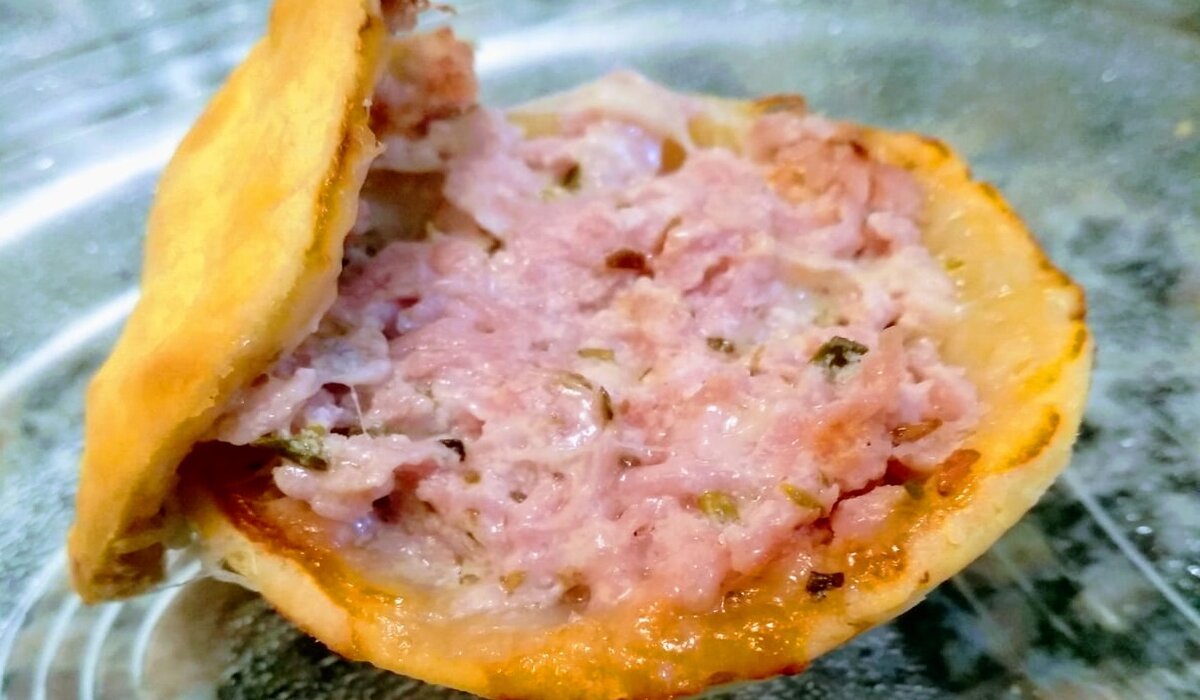 Empadinha de presunto e queijo na AirFryer