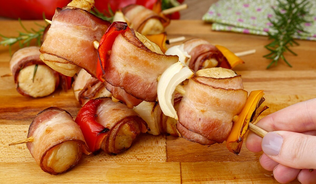 Espetinho na airfryer - Churrasquinho na airfryer