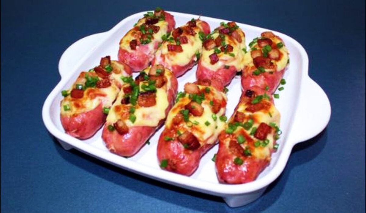 Receita de Linguiça Recheada na AirFryer