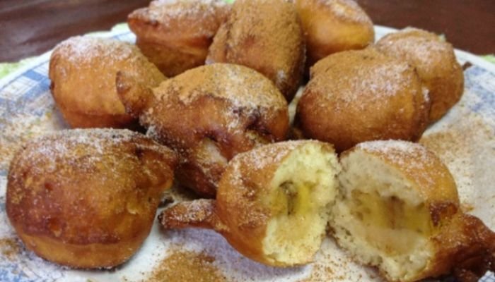 Bolinho de Banana modo de preparo