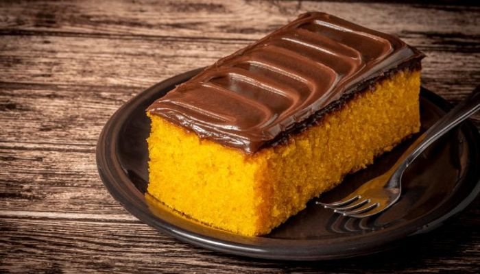 Bolo de cenoura com aveia