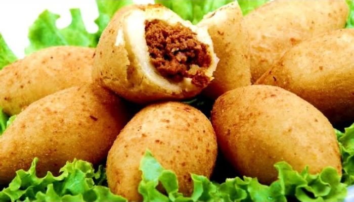 Croquete de Mandioca com Carne Moída