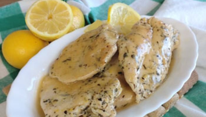 Frango ao molho de limão